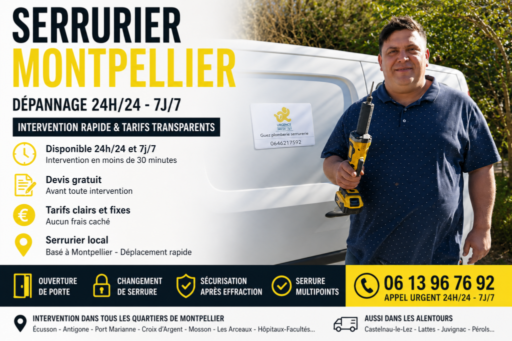 Serrurier montpellier pas cher
